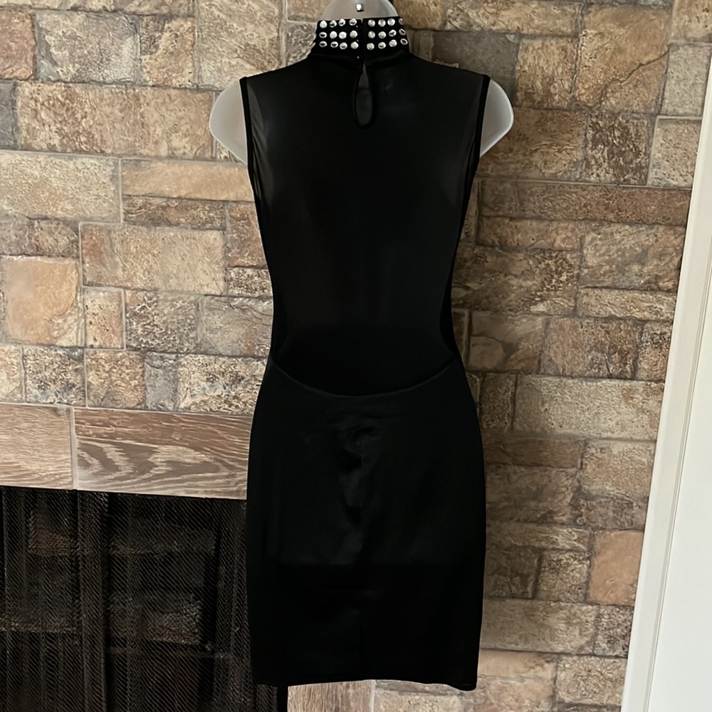Sheer mesh sleeveless bodycon dress - Picture 6 of 7